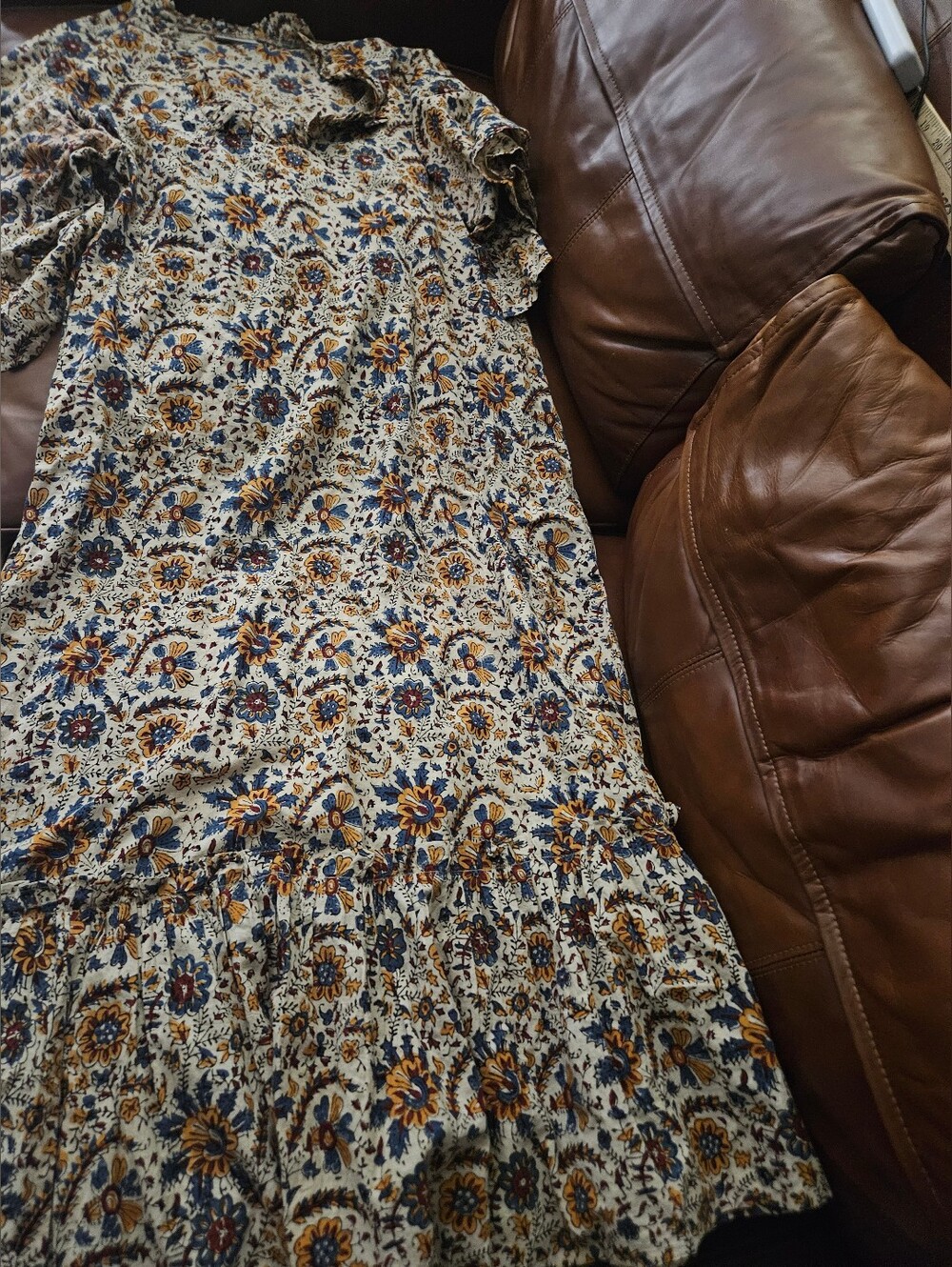 FITZROY & WILLA Soleil Flutter Maxi Dress in Funky Floral Size XLarge XL